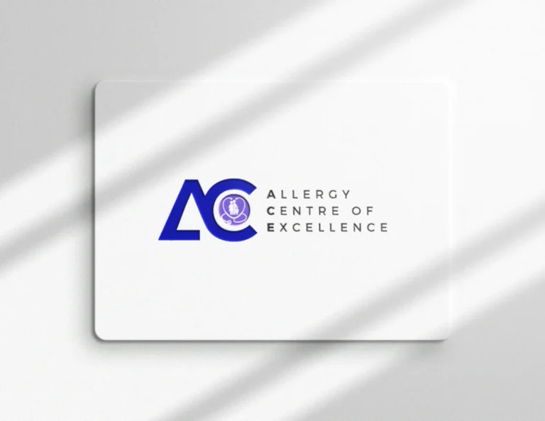 Allergy Centre of Excellence logo on a plaque