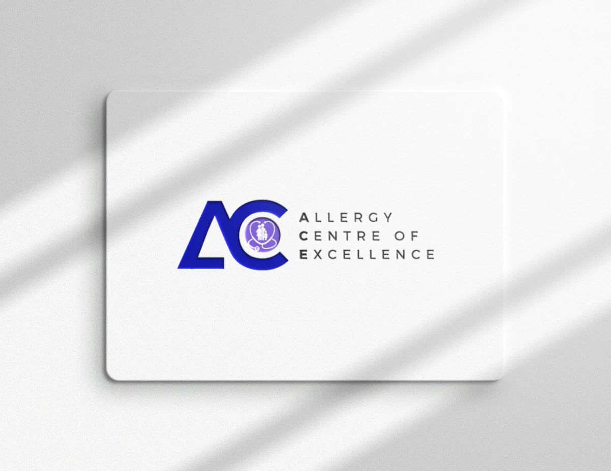 Allergy Centre of Excellence logo on a plaque
