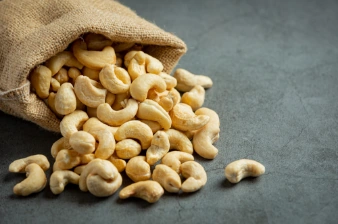 A bag of cashew nuts